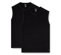 DIESEL Herren Tank Tops, 2er Pack - TOM-UTL, Baumwolle, einfarbig Schwarz 2XL