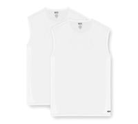 DIESEL Herren Tank Tops, 2er Pack - TOM-UTL, Baumwolle, einfarbig Weiß 2XL