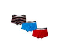 Diesel Herren UMBX-damienthreepack Boxershorts, Mehrfarbig gestreift/Rot/Blau, Small