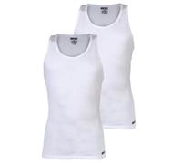 DIESEL Herren Unterhemden, 2er Pack - WALTY-D-BOX, Tanktop, ärmellos, Baumwolle Weiß L
