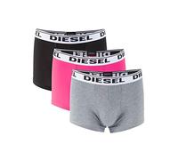 Diesel Herren Unterwäsche Boxer Shorts UMBX-Korythreepack 3er Pack (DE/NL/SE/PL, Alphanumerisch, XXL, Regular, Regular, Rosa-Grau-Schwarz)