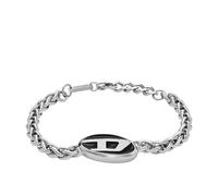 Armband DIESEL "Schmuck Edelstahl Armschmuck Königskette STEEL BLACK ENAMEL" Armbänder Gr. Edelstahl, schwarz (edelstahlfarben, schwarz) Diesel zu Hoodie, Shirt, Jeans, Sneaker, Underwear, Parfüm - Geschenk (96526153-0)