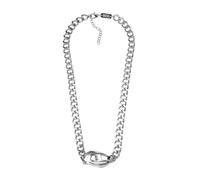 Diesel Herren Silber-Ton Edelstahl Necklace, DX1412040