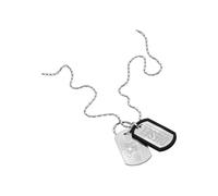 Diesel Herrenkette Font Dog Tag Edelstahl, DX1553040