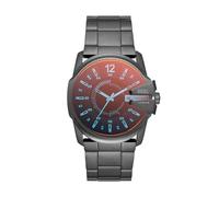 Diesel Herrenuhr Master Chief, Chronographenwerk, 43mm Gunmetal Edelstahlgehäuse mit Edelstahlarmband, DZ1965