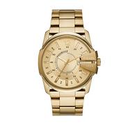 Diesel Herrenuhr Master Chief, DreizeigerDatumswerk, 45 mm goldenes Edelstahlgehäuse mit Edelstahlarmband, DZ1952