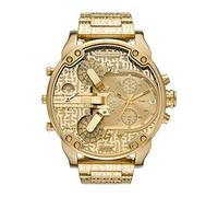 Diesel Herrenuhr Mr. Daddy 2.0 2-Zeiger-Werk Edelstahl goldfarben, DZ7479
