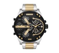 Diesel Herrenuhr Mr. Daddy 2.0, Chronographenwerk, 57mm dreifarbiges Edelstahlgehäuse mit Edelstahlarmband, DZ7459