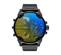 Diesel Herrenuhr Mr. Daddy 2.0, Chronographenwerk, 57mm schwarzes Edelstahlgehäuse mit Edelstahlarmband, DZ7460