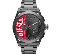 Diesel Herrenuhr Timeframe, Chronographenwerk, 48 mm Gehäuse aus GunmetalEdelstahl mit Edelstahlarmband, DZ4598