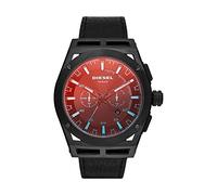 DIESEL Herren Armbanduhr schwarz / rot, Größe One Size, 5856969 Schwarz / Rot One Size