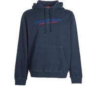 Diesel Industry Denim Division Logo Marineblauer Kapuzenpullover XL