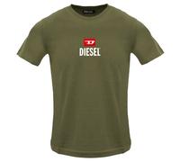 Diesel - Just Small - T-shirt „deep Depths" In Grün Mit Neuem D-logo L