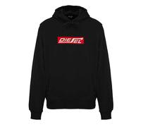 Diesel - Kapuzenpullover für Herren/Damen Unisex (Kaviar-Schwarz) XL