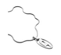 Diesel Halskette Für Männer Einzelanhänger, L550Xb2.0mm Silber Edelstahl Halskette, DX1342040
