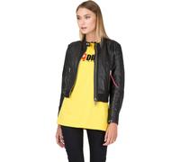Diesel - L-lyssa-c - Schwarze, Kurz Geschnittene Lederjacke In Schwarz S