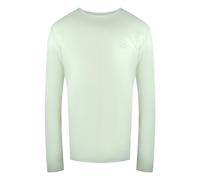 Diesel - Langärmliges T-shirt In Creme Mit Einfarbigem Logo L