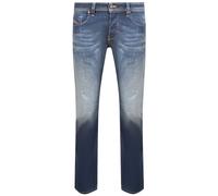 Diesel Larkee-X Straight Fit Stone Washed Dunkelblaue Jeans 36W/30L
