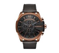Diesel Mega Chief Series Herrenuhr, Chronographenwerk mit Lederarmband
