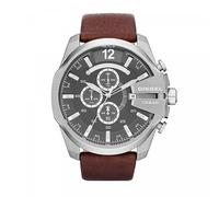 Diesel Mega Chief Series Herrenuhr, Chronographenwerk mit Lederarmband