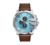Diesel Mega Chief Series Herrenuhr, Chronographenwerk mit Lederarmband