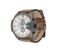 Diesel Mega Chief Series Herrenuhr, Chronographenwerk mit Lederarmband