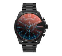 Diesel Mega Chief Uhr für Herren, Chronographenwerk mit Edelstahlarmband