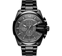 Diesel Mega Chief Uhr für Herren, Chronographenwerk mit Edelstahlarmband