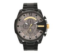 Diesel Mega Chief Uhr für Herren, Chronographenwerk mit Edelstahlarmband