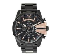 Diesel Mega Chief Uhr für Herren, Chronographenwerk mit Edelstahlarmband