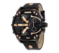 Diesel Mens Oversize Daddy 2.0 Chronograph Uhr schwarzes Band DZ7350