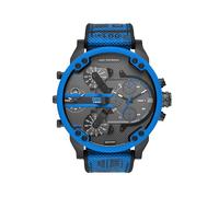 Diesel Mr. Daddy Uhr für Herren, Quarz-Multifunktionswerk mit Leder-, Kunststoff- oder Silikonarmband