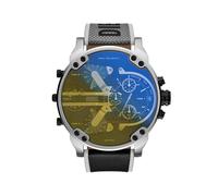 Diesel Mr. Daddy Uhr für Herren, Quarz-Multifunktionswerk mit Leder-, Kunststoff- oder Silikonarmband