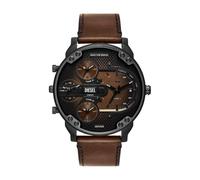 Quarzuhr DIESEL "MR. DADDY SLIM", braun, schwarz, Armbanduhren, Herren, Armbanduhr, Herrenuhr, Edelstahlarmband, analog, Tag (27293108-0) braun, schwarz