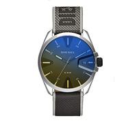 DIESEL MS9 Watch for Men, Quartz Three Hand Movement with Stainless Steel or Leather Strap
