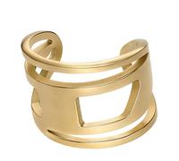 Diesel Ovale D-Logo Unisex-Edelstahlringe mit verstellbarem oder Knebelverschluss