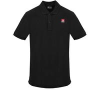Diesel - Poloshirt „caviar" In Schwarz Mit Kleinem Logo-patch L