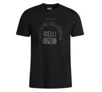 Diesel Property Of Denim Division Logo Schwarzes T-Shirt XL