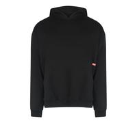 Diesel - Schwarzer Kapuzenpullover mit auffälligem Grafikdesign auf der Rückseite M