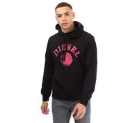 Diesel - Schwarzer Kapuzenpullover Mit Verzerrtem Punktdesign M