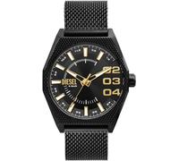 Diesel Herrenuhr Scraper Quarz/3-Zeiger Uhrwerk 43 mm Gehäusegröße mit Edelstahlarmband DZ2194