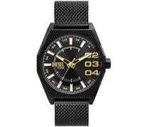 Diesel Herrenuhr Scraper Quarz/3-Zeiger Uhrwerk 43 mm Gehäusegröße mit Edelstahlarmband DZ2194