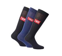 Diesel - "Skm" Socken für Herren/Damen Unisex (3er-Pack) (Schwarz/Blau) S