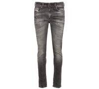 Diesel Sleenker Stone Washed Jeans aus verblasstem schwarzem Denim 31W/30L