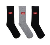 Diesel - Socken für Herren/Damen Unisex (3er-Pack) (Schwarz/Grau) EU 39 - 41