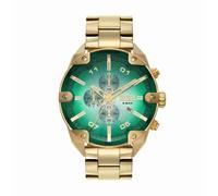 Diesel Spiked Herren Gold-Ton Edelstahl Uhr, DZ4685