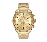Diesel spiked quarz goldfarbenem herren uhr mit goldfarbenem zifferblatt und edelstahl armband one_size Gold