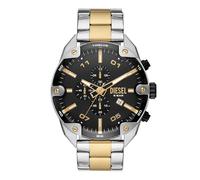 Diesel spiked quarz mehrfarbig herren uhr mit schwarzem zifferblatt und edelstahl armband one_size Mehrfarbig