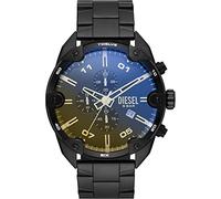 Diesel Spiked Uhr für Männer, Quarz-Chronographenwerk mit Edelstahlarmband