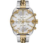 Diesel Spiked Uhr für Männer, Quarz-Chronographenwerk mit Edelstahlarmband